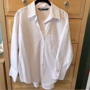 ZARA Cotton Poplin Shirt NWOT